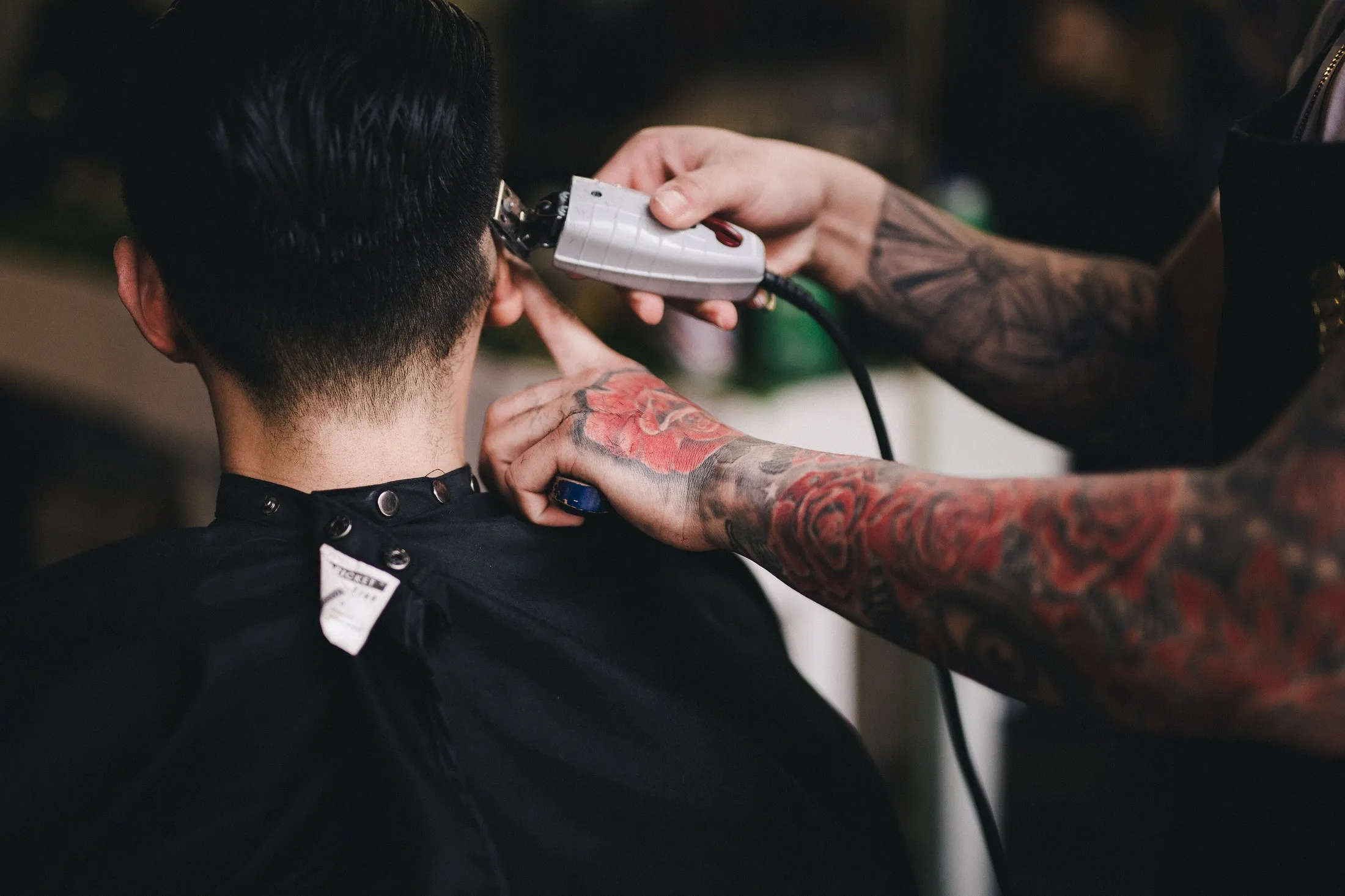 Fade prolijo: Corte máquina + tijera. Look de muestra.